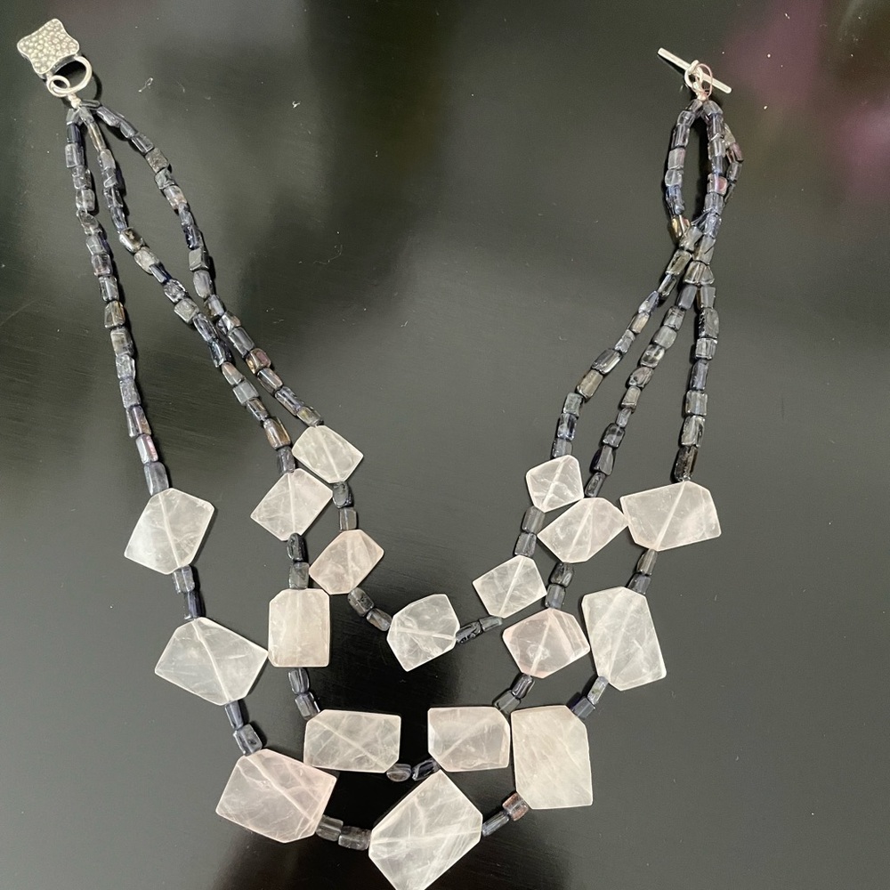 3 stranded necklace.